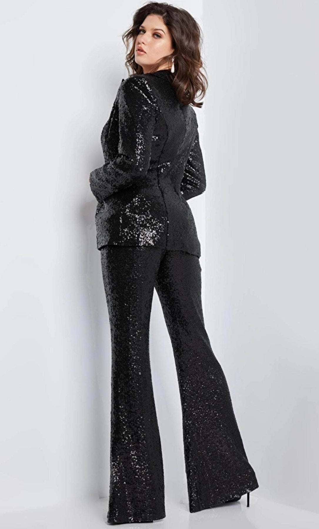 Jovani 26042 - Exposed Midriff Pantsuit Formal Pantsuits