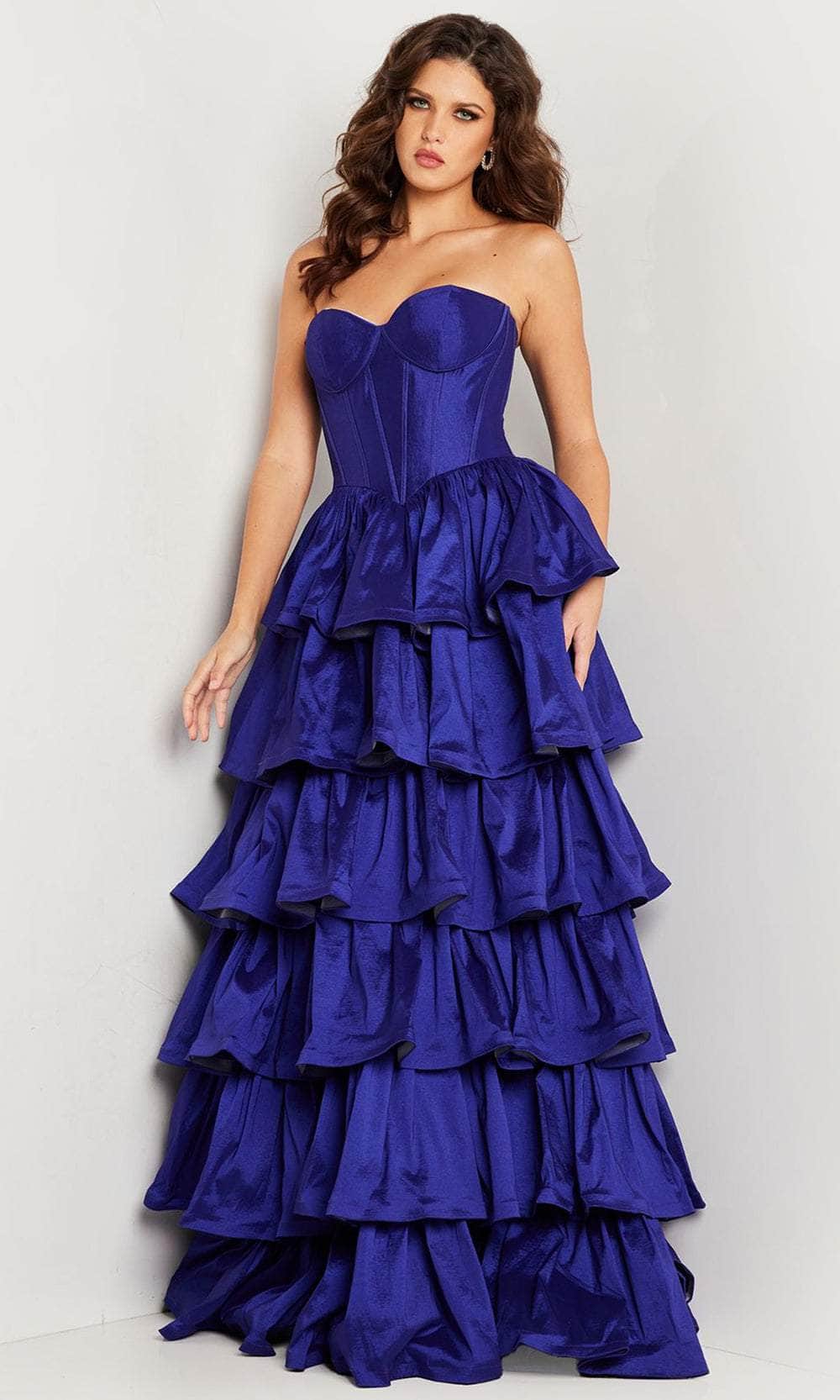 Jovani 36619 - Bustier Ruffled Prom Dress Special Occasion Dresses
