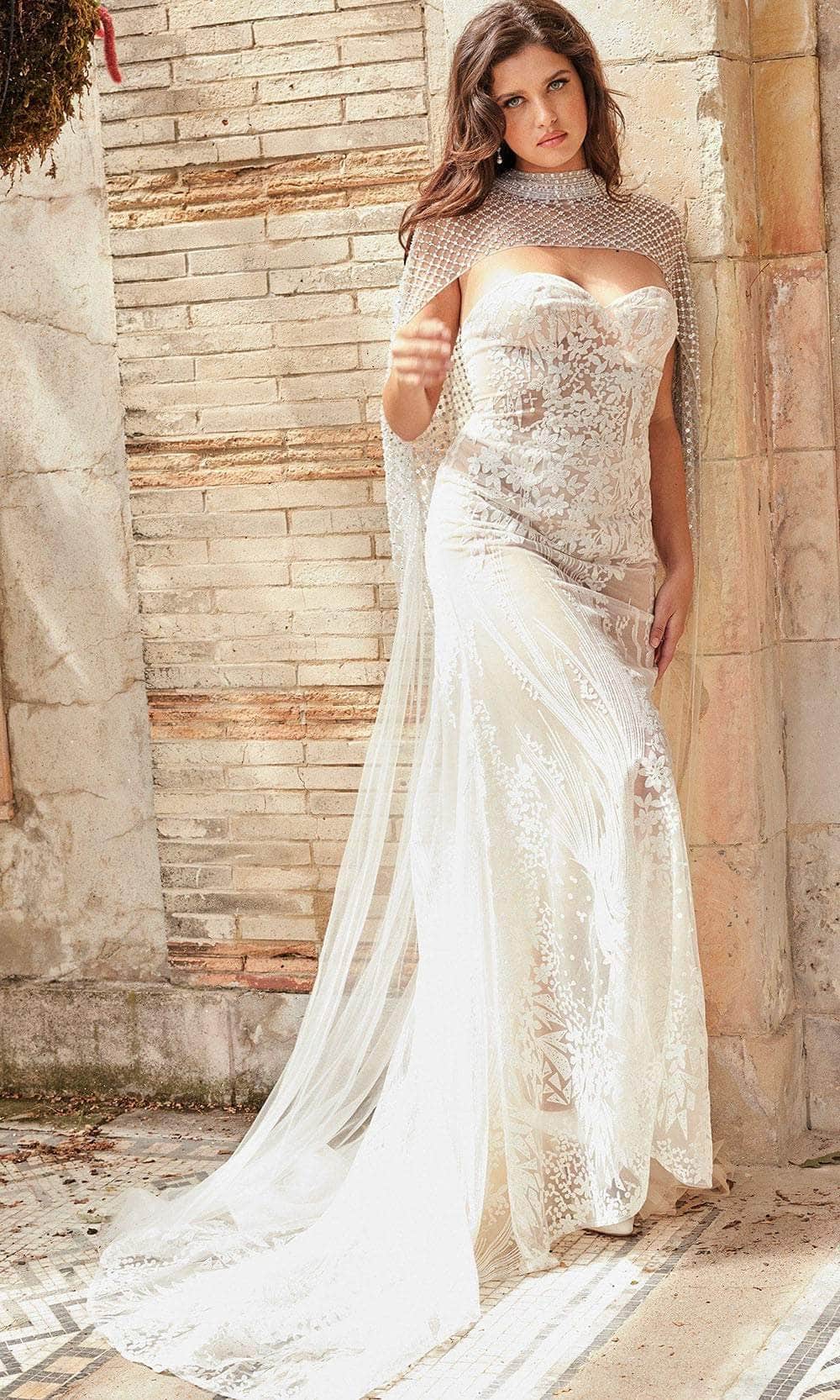 adrianna papell beaded sheath dress Jovani Bridal JB36547 - Long Sheath Dress