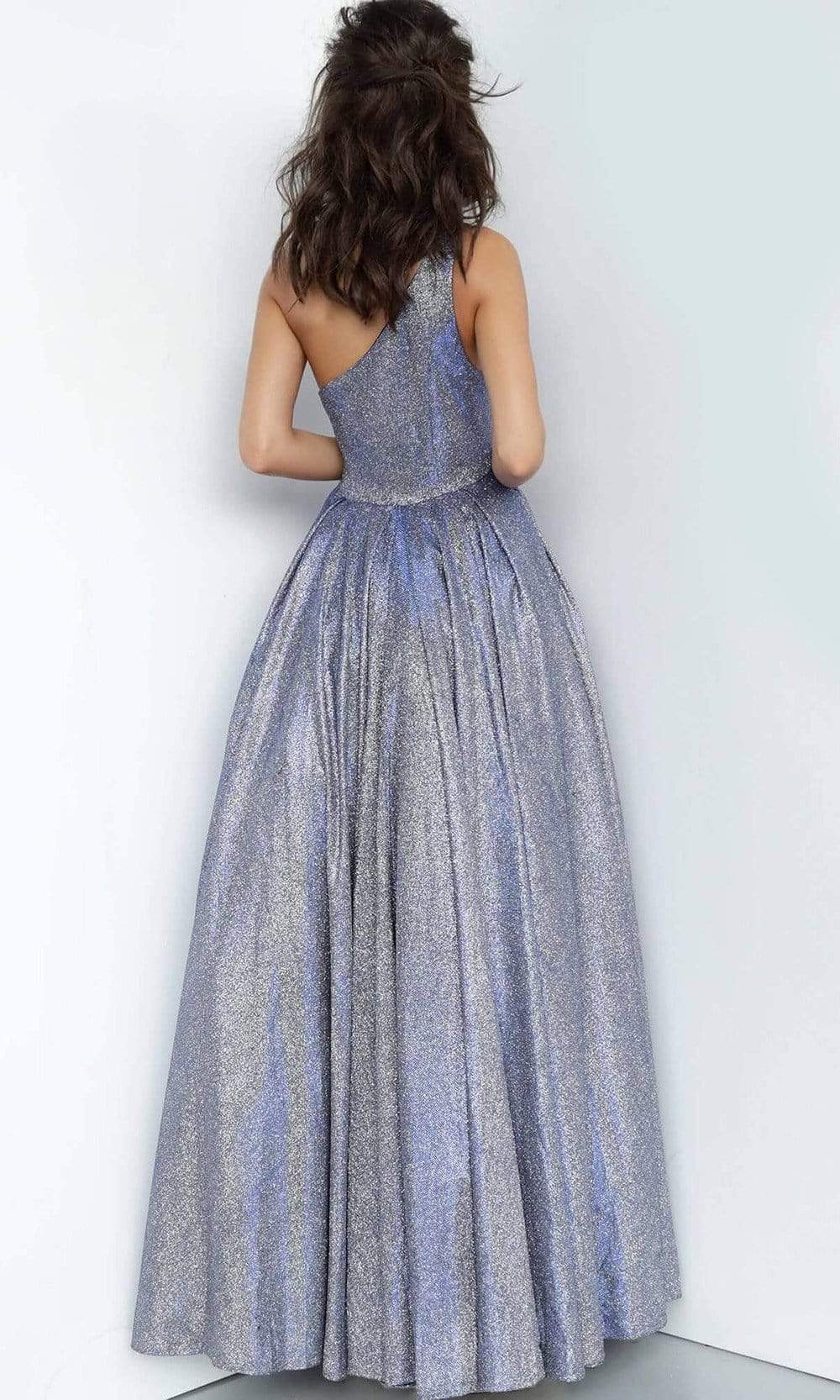 Jovani - JVN02541 Asymmetrical Pleated Ballgown Ball Gowns