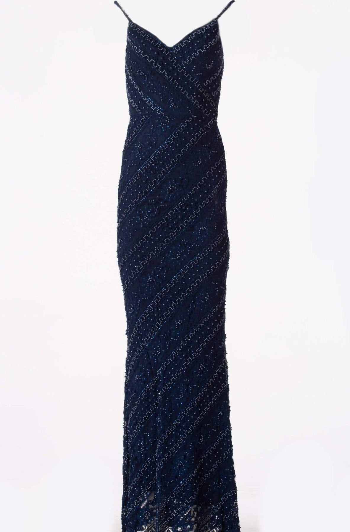 Jovani - JVN62488 Embellished Plunging V-neck Trumpet Dress Special Occasion Dress