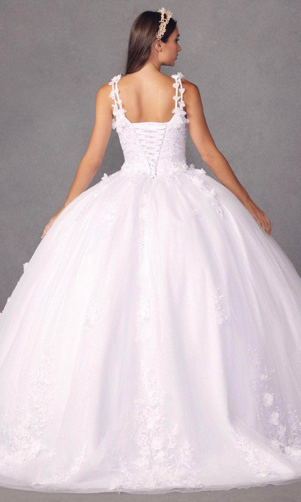 Juliet Dresses 1437 - Floral Applique Ball Gown Special Occasion Dress