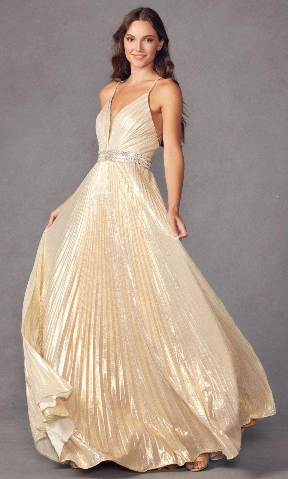 Juliet Dresses 226 - Sleeveless Pleated A-line Prom Dress Special Occasion Dress