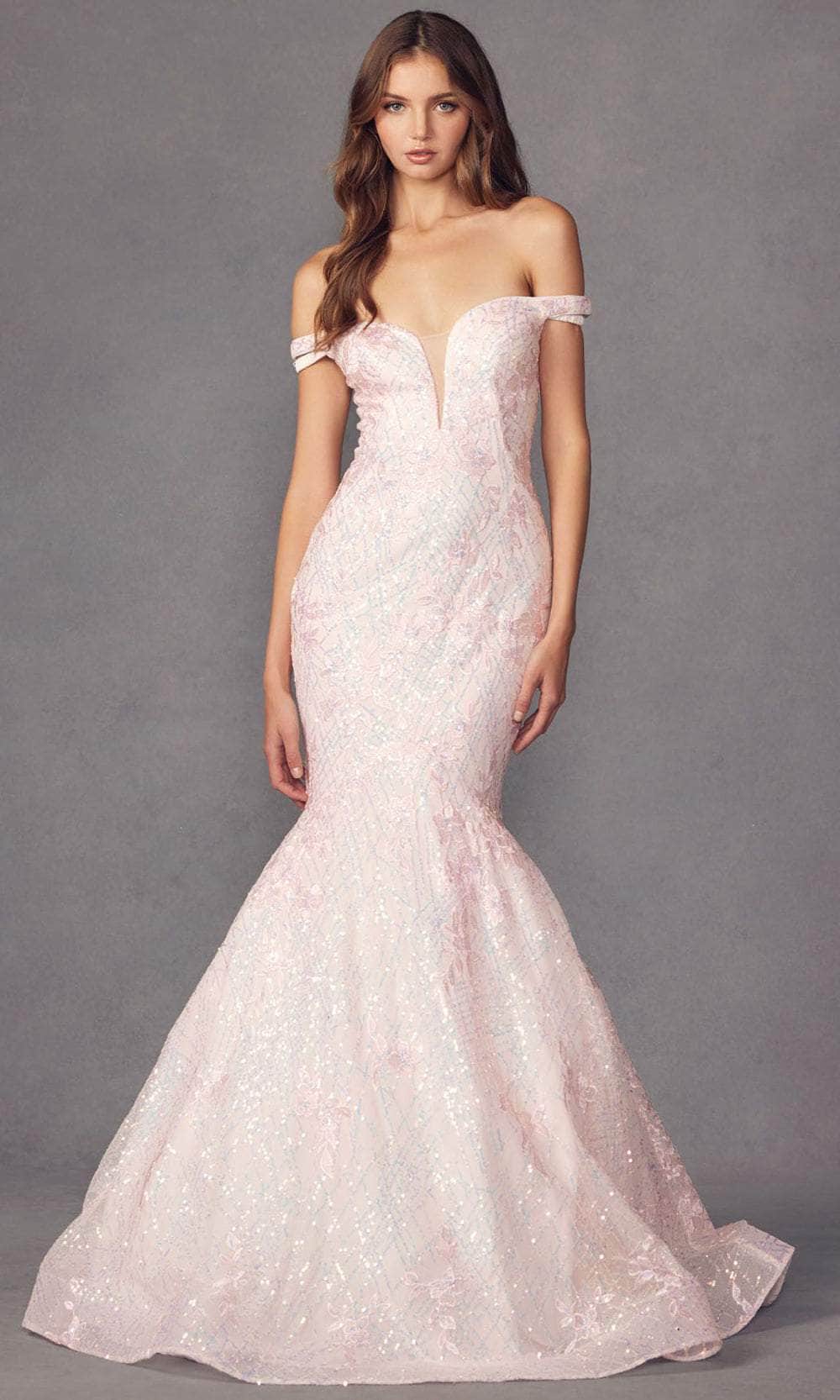 ankle length mermaid dress Sylvia Lilac Mermaid Scoop Lace Prom Dress with Lace-up Open back Sky Blue / 14