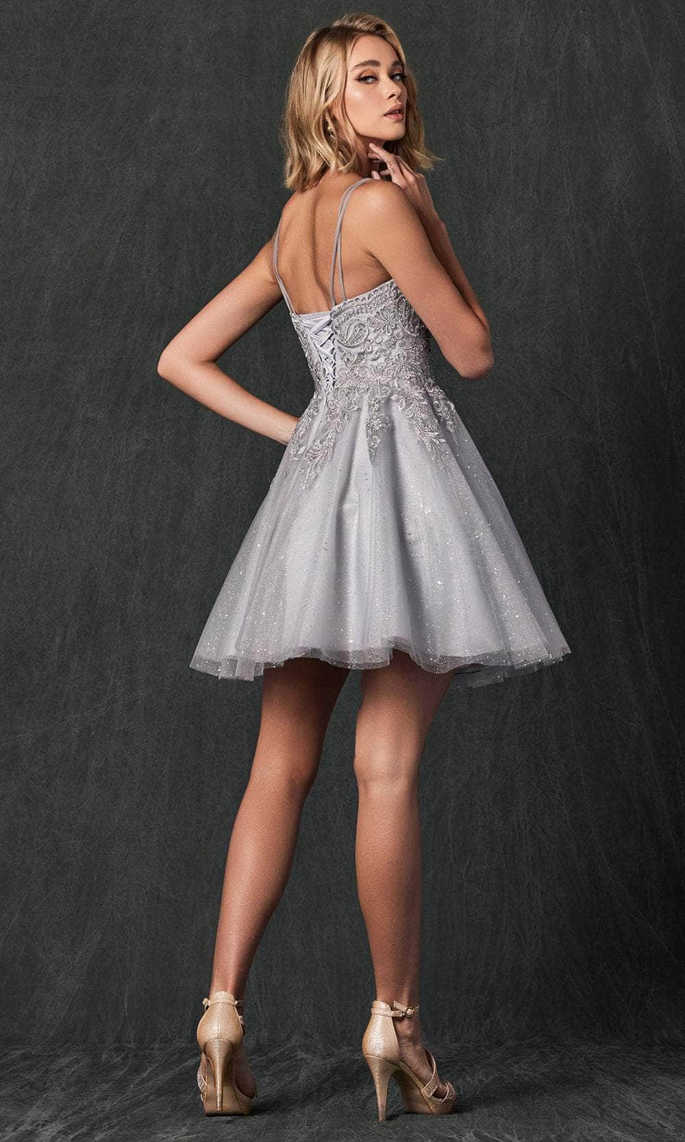 Juliet Dresses 857 - Embroidered Babydoll Cocktail Dress Special Occasion Dress