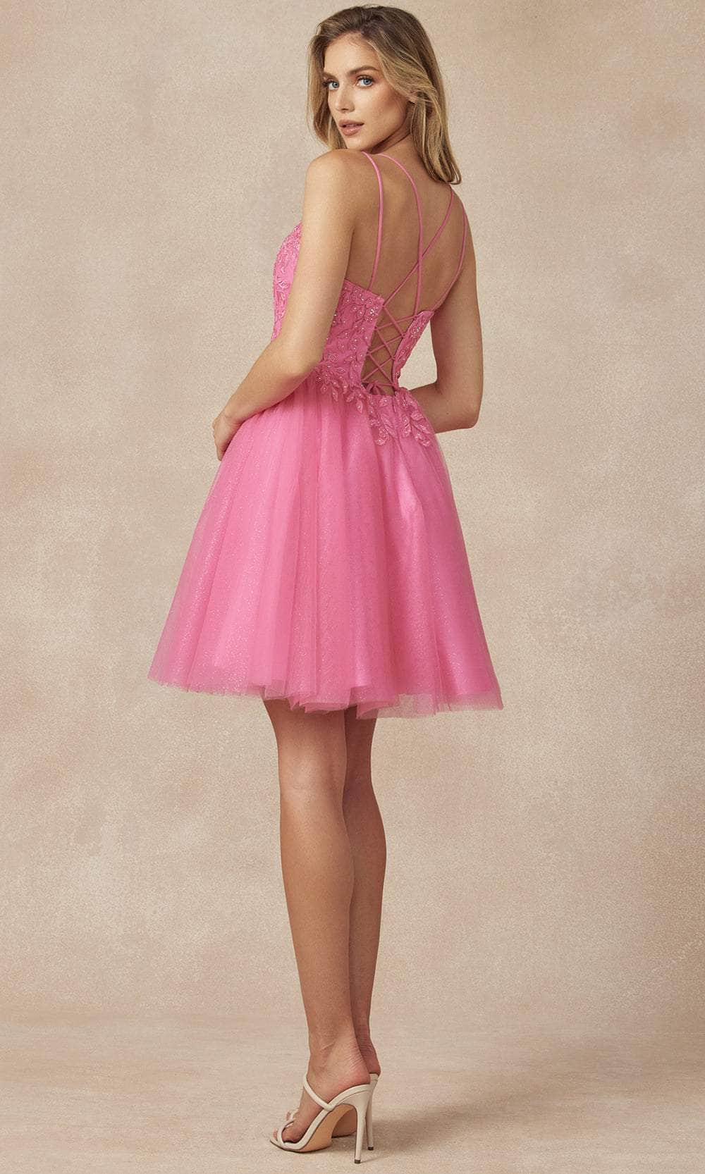 Juliet Dresses 860 - Floral Applique Cocktail Dress Special Occasion Dress