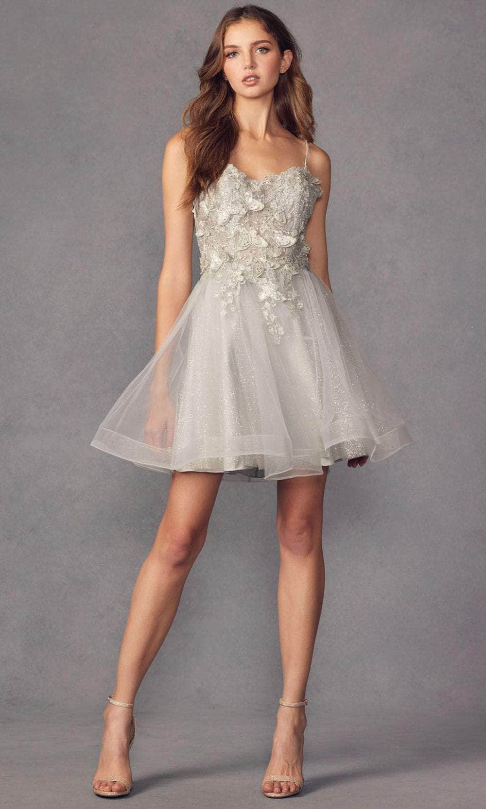 Juliet Dresses 902 - Butterfly Applique Short Dress Special Occasion Dress