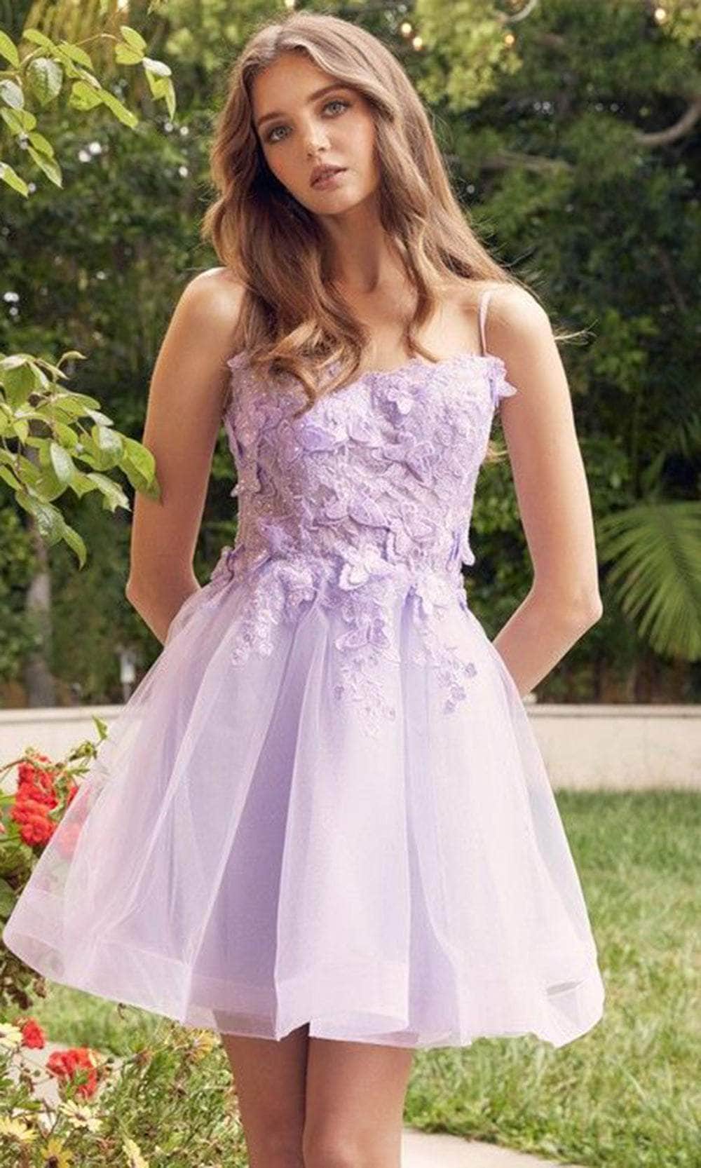 Juliet Dresses 902 - Butterfly Applique Short Dress Special Occasion Dress
