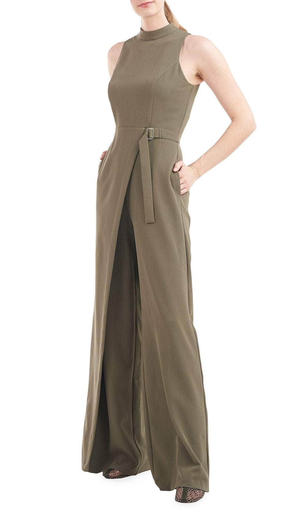 Kay Unger 5648558 - Turtleneck Belted Overlay Jumpsuit Formal Pantsuits