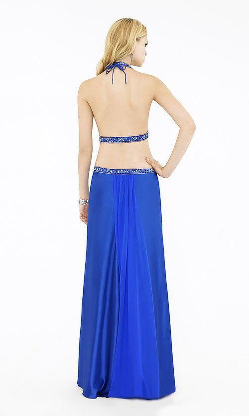 La Femme - 12172 Jeweled Halter Multi-Cutout Evening Dress Special Occasion Dress