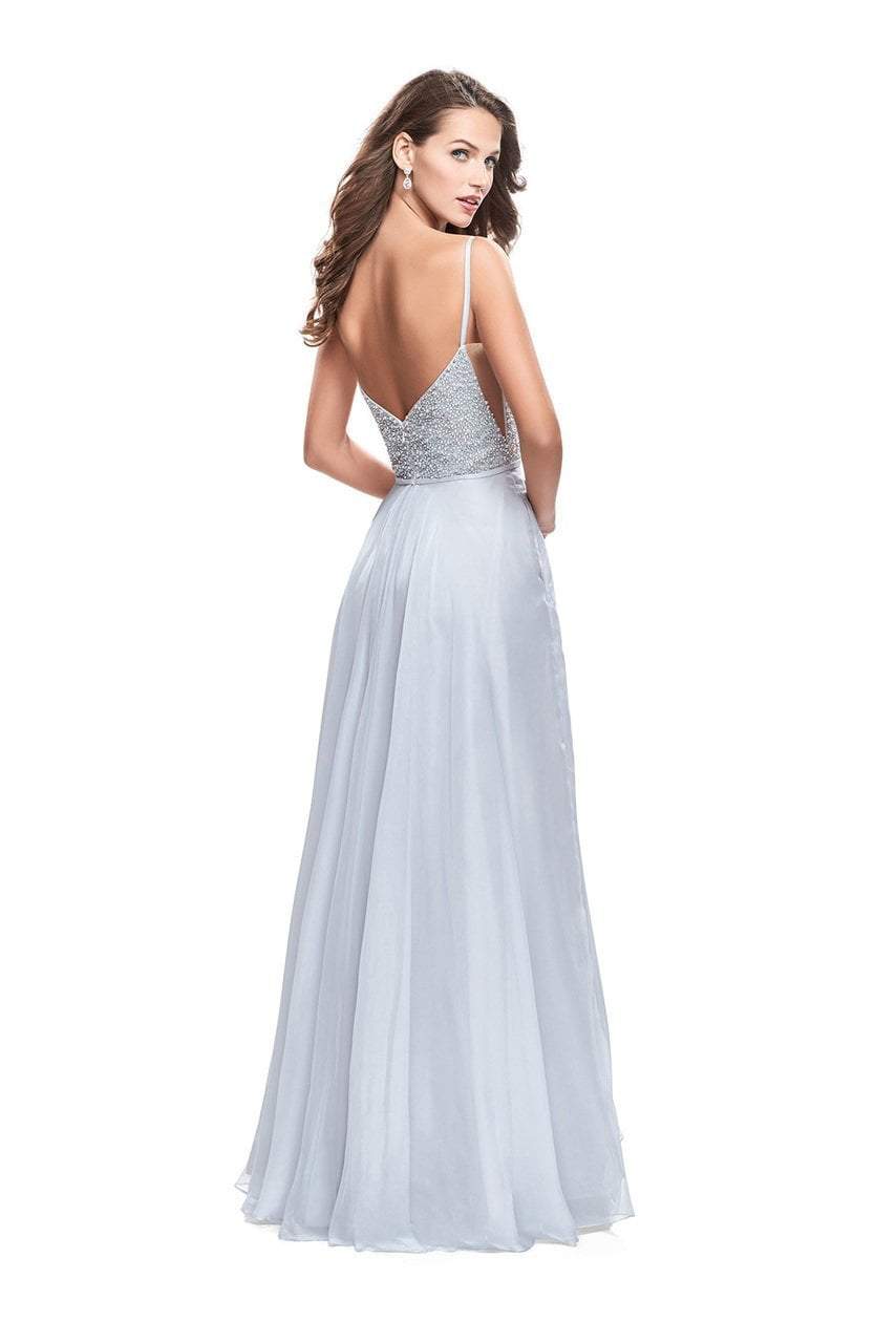 La Femme - 26278 Deep Sweetheart Neck Chiffon A-line Gown Special Occasion Dress