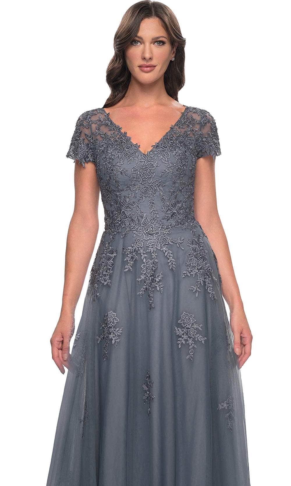 La Femme 30228 - Embroidered A-Line Formal Dress Evening Dresses