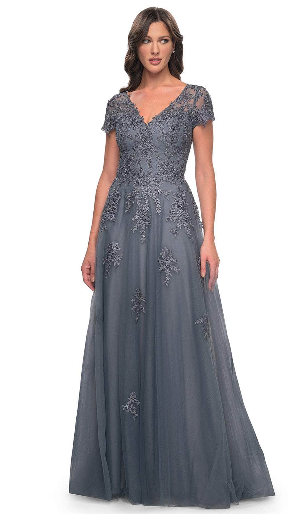La Femme 30228 - Embroidered A-Line Formal Dress Evening Dresses