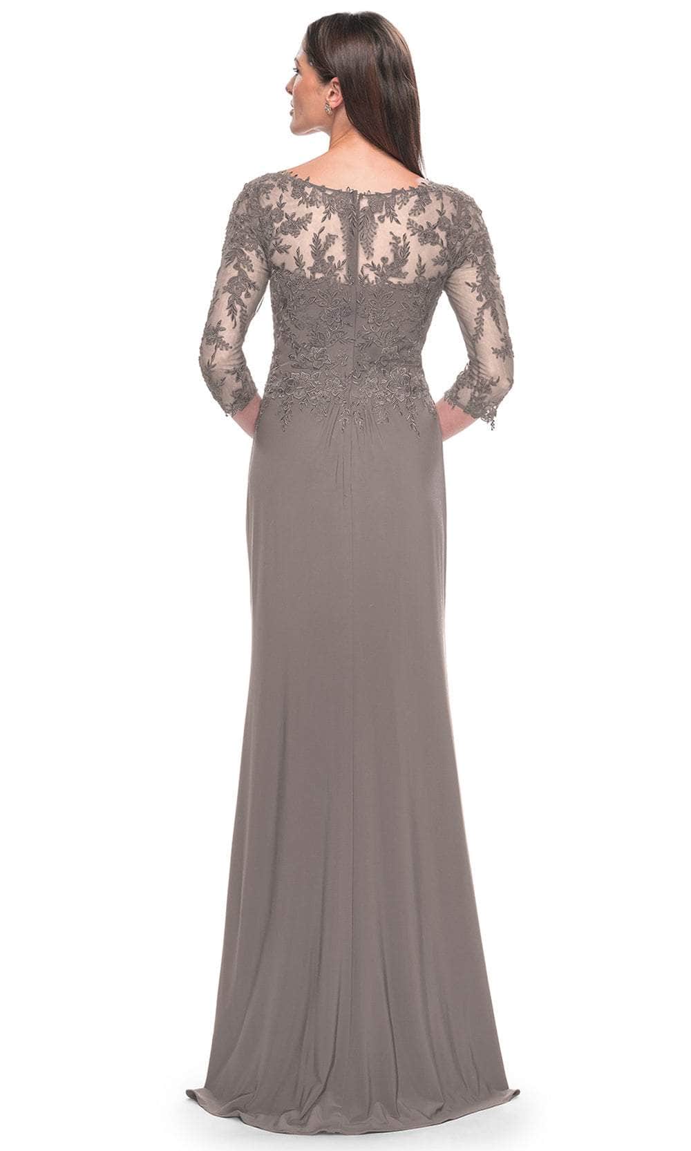 La Femme 30385 - Quarter Sleeve Trumpet Evening Dress Mother of the Bride Dresses