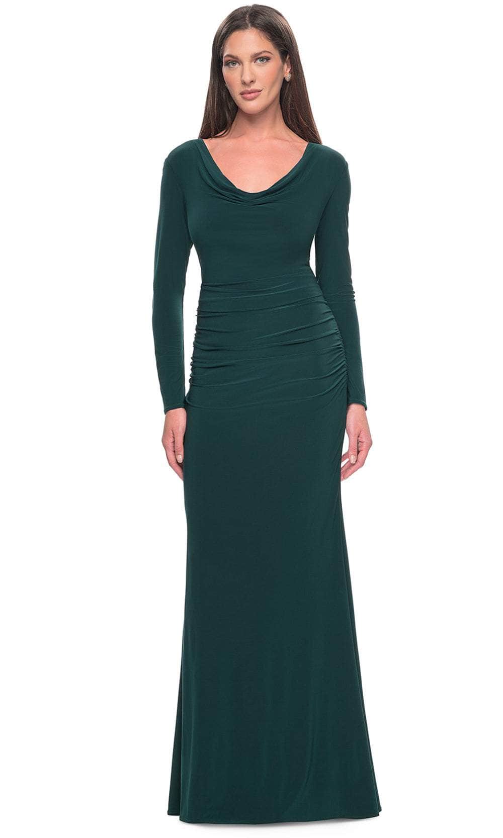 La Femme 30813 - Long Sleeve Jersey Evening Dress Mother of the Bride Dresses