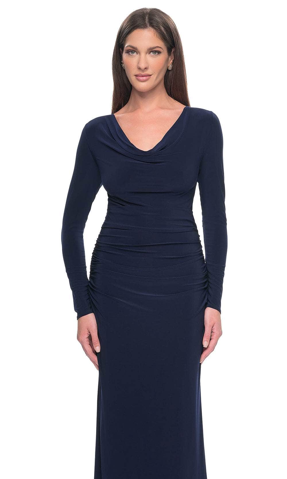 La Femme 30813 - Long Sleeve Jersey Evening Dress Mother of the Bride Dresses