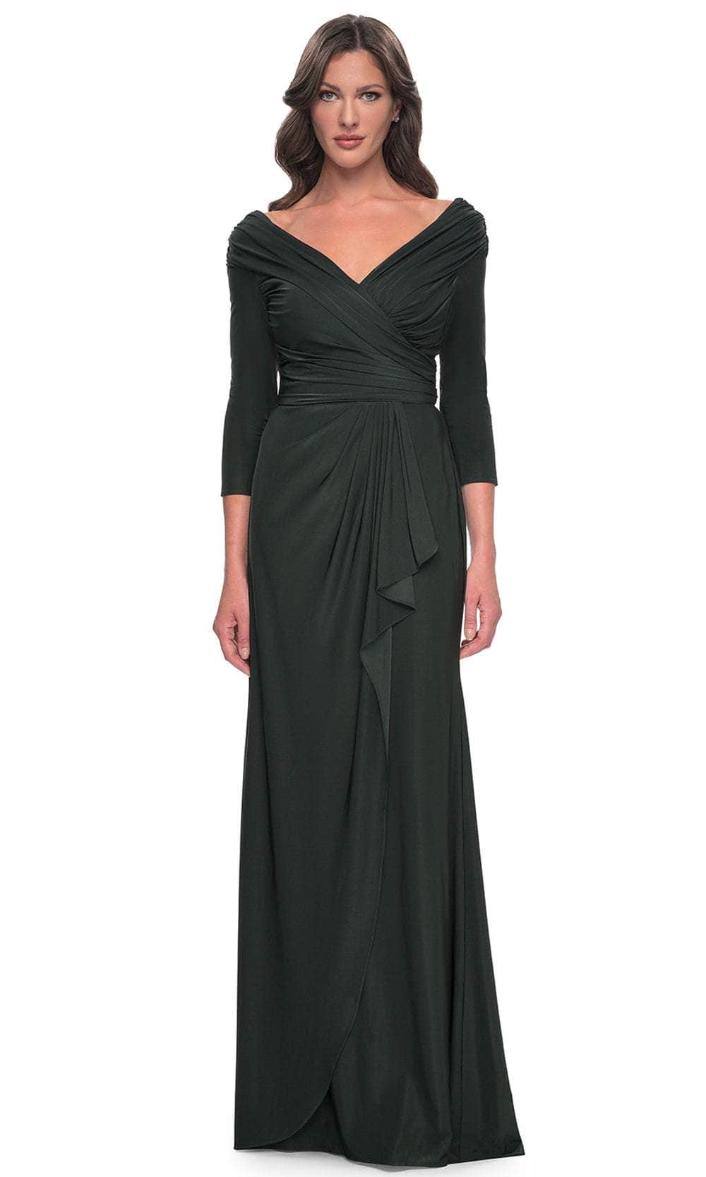 La Femme 30845 - Draped Sash Evening Dress Evening Dresses