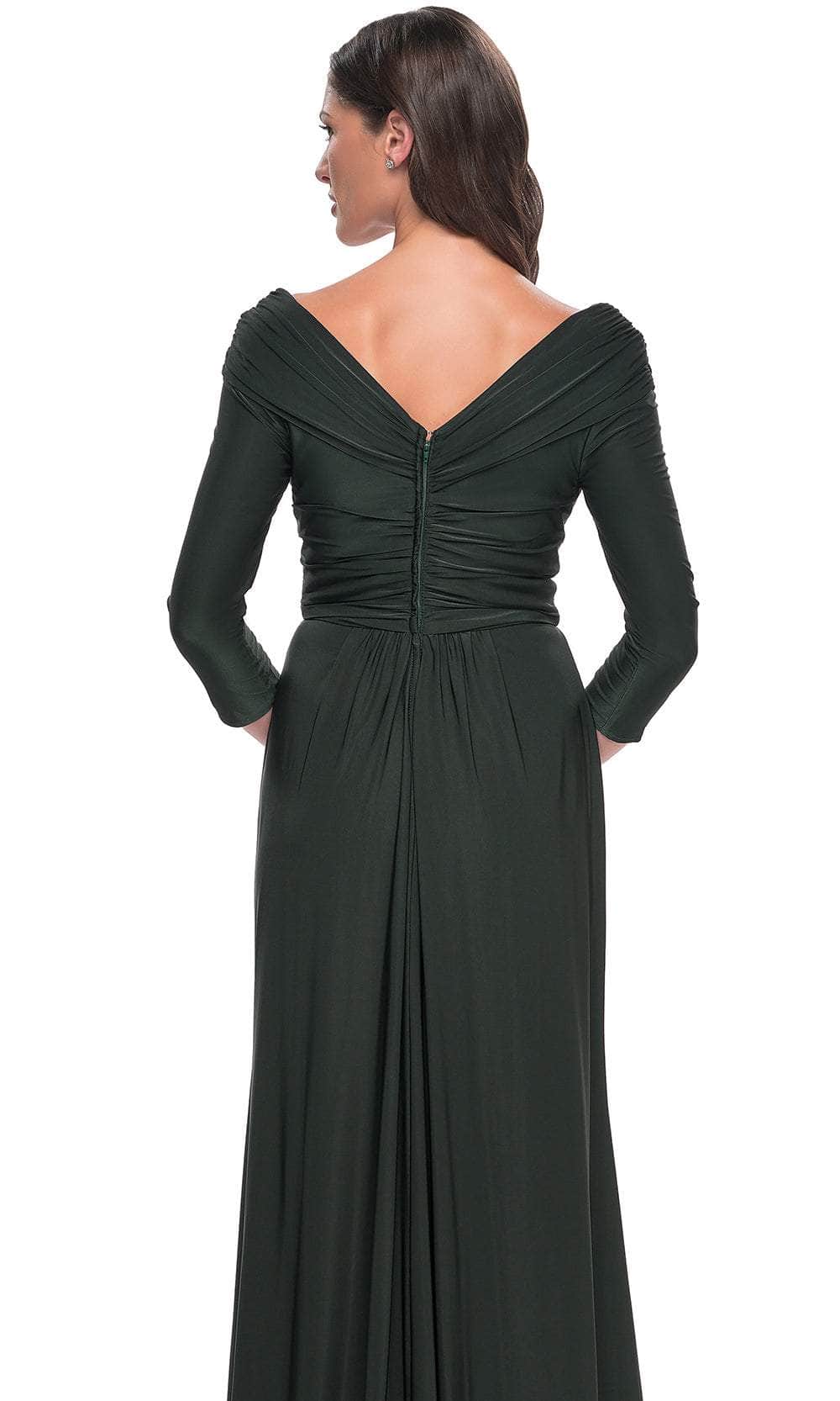 La Femme 30845 - Draped Sash Evening Dress Evening Dresses