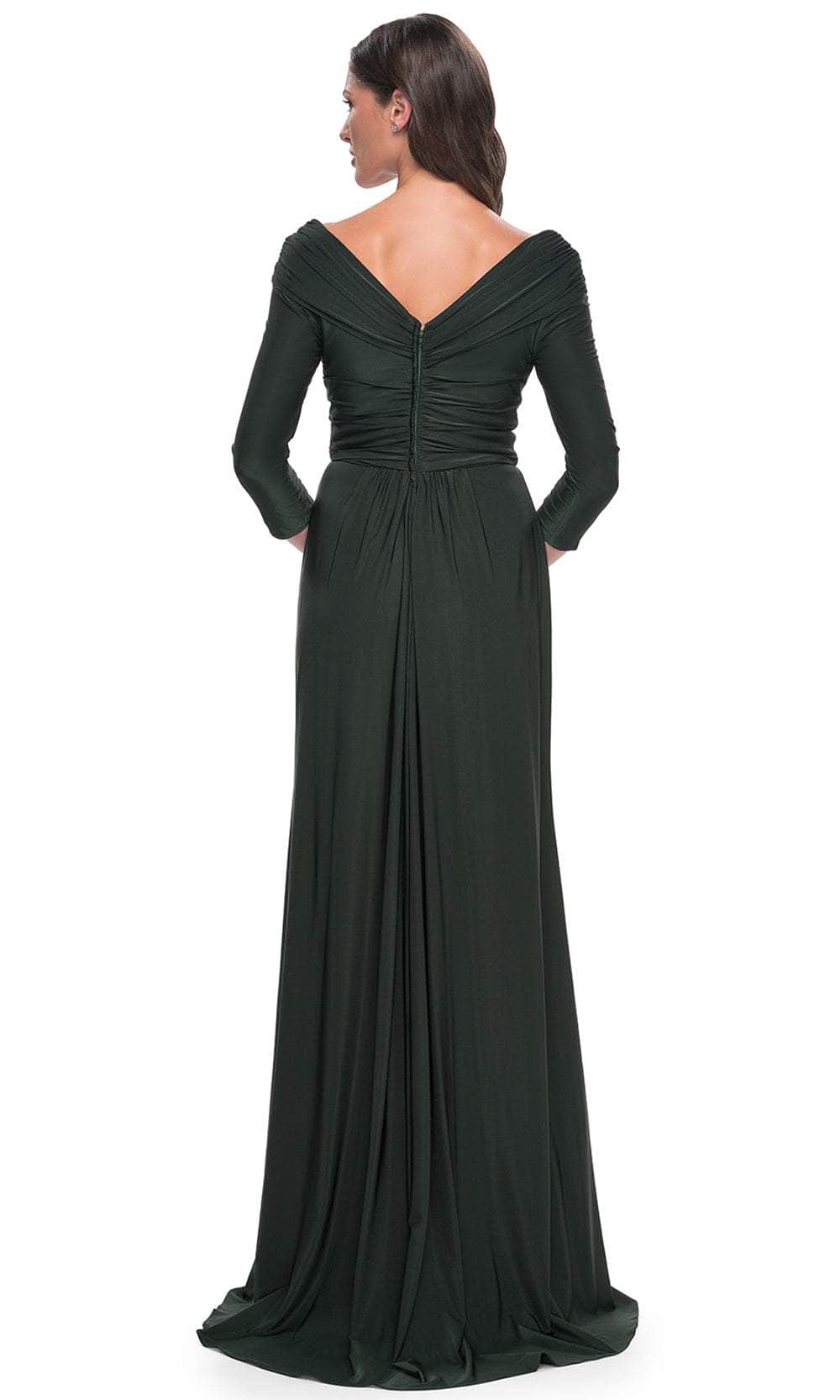 La Femme 30845 - Draped Sash Evening Dress Evening Dresses