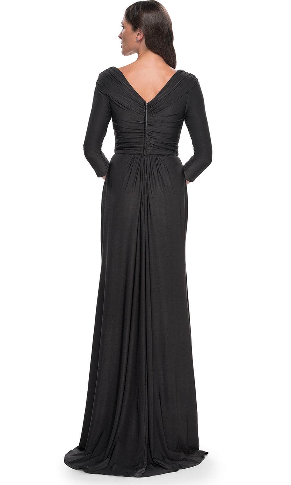 La Femme 30845 - Draped Sash Evening Dress Evening Dresses