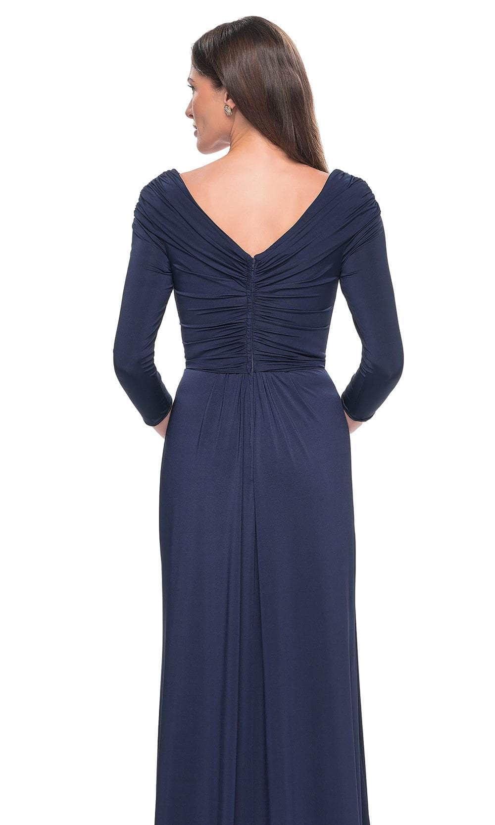 La Femme 30845 - Draped Sash Evening Dress Evening Dresses