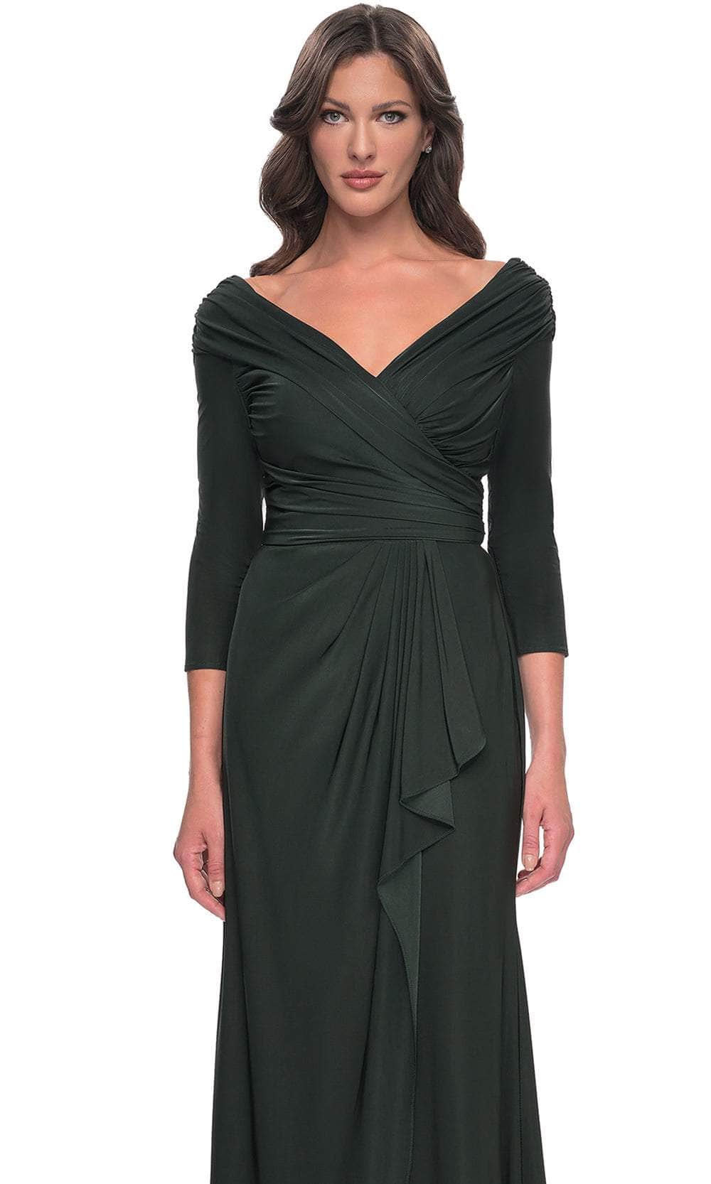 La Femme 30845 - Draped Sash Evening Dress Evening Dresses