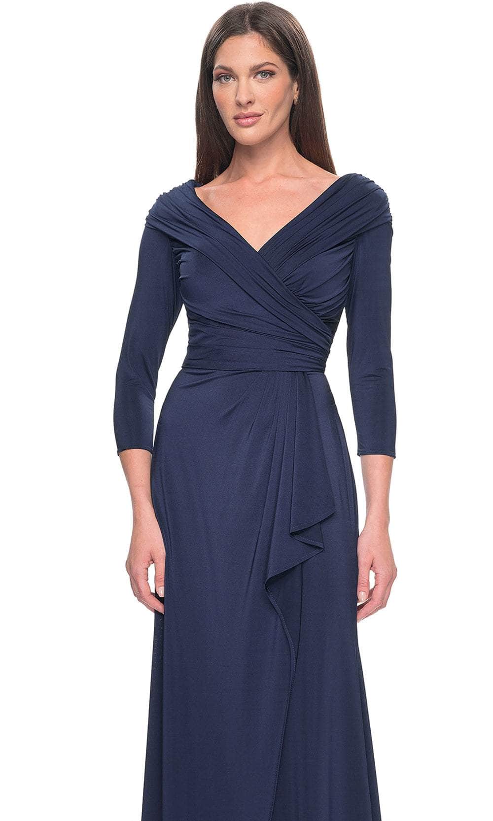 La Femme 30845 - Draped Sash Evening Dress Evening Dresses