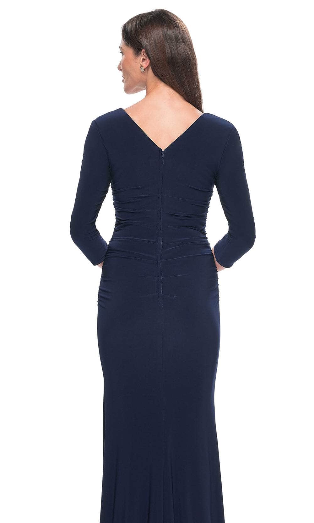 La Femme 30883 - Quarter Sleeve Sheath Evening Dress Evening Dresses