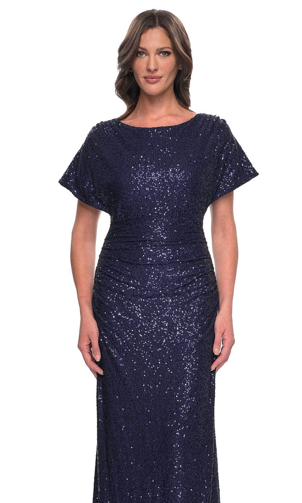 La Femme 30885 - Sequin Evening Dress with Dolman Sleeves Mother of the Bride Dresses