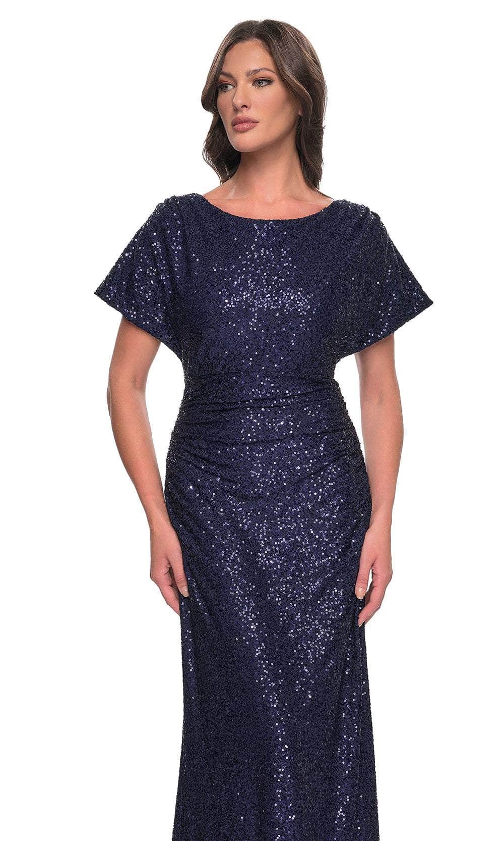 La Femme 30885 - Sequin Evening Dress with Dolman Sleeves Mother of the Bride Dresses