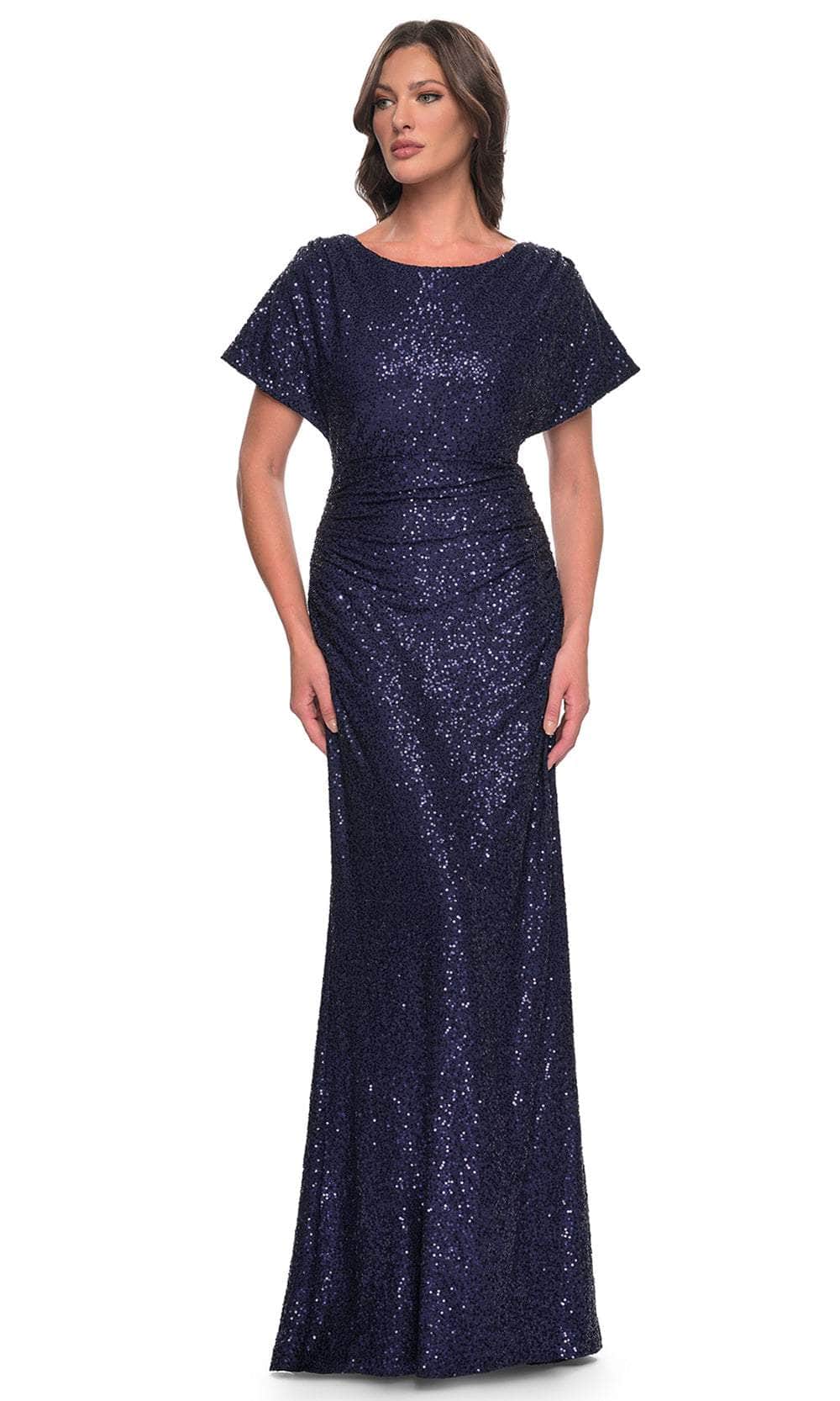 La Femme 30885 - Sequin Evening Dress with Dolman Sleeves Mother of the Bride Dresses