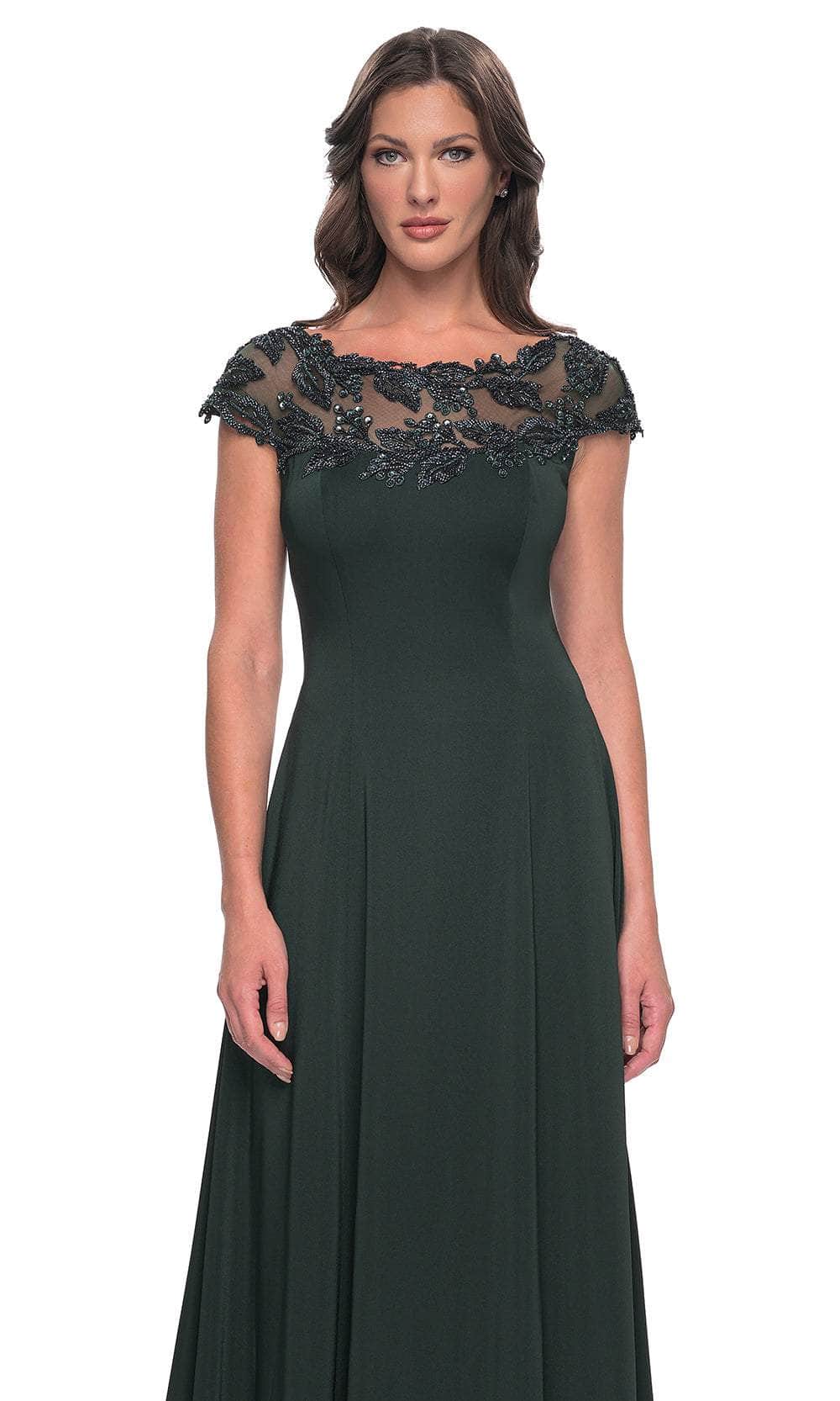 La Femme 31195 - Illusion Bateau Evening Dress Evening Dresses