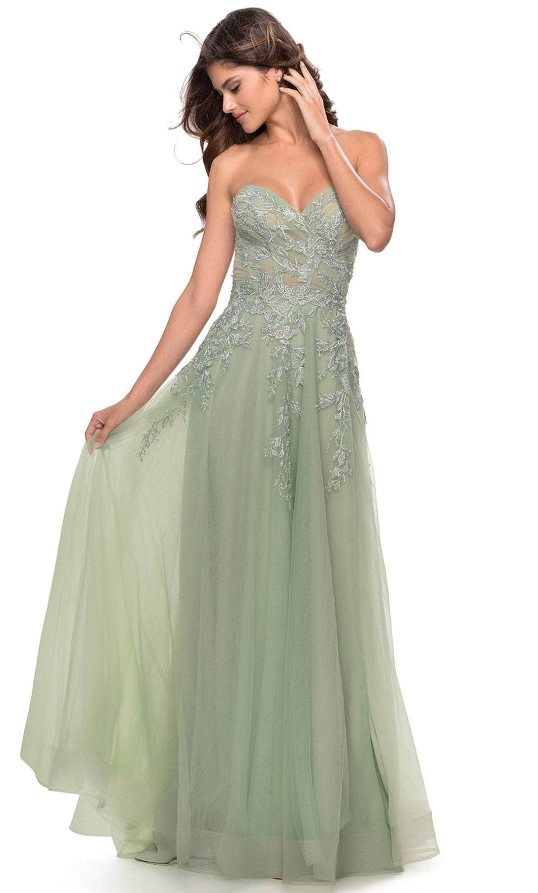 La Femme 31363 - Lace Appliqued Dress