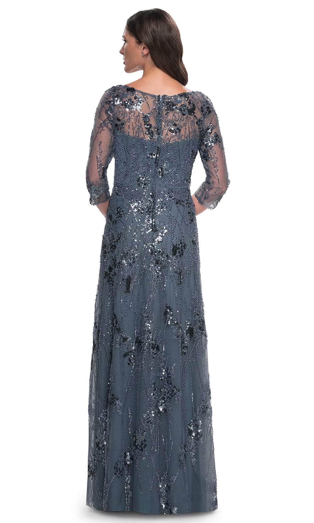 La Femme 31458 - Bateau Neck Beaded Gown Mother of the Bride Dresses