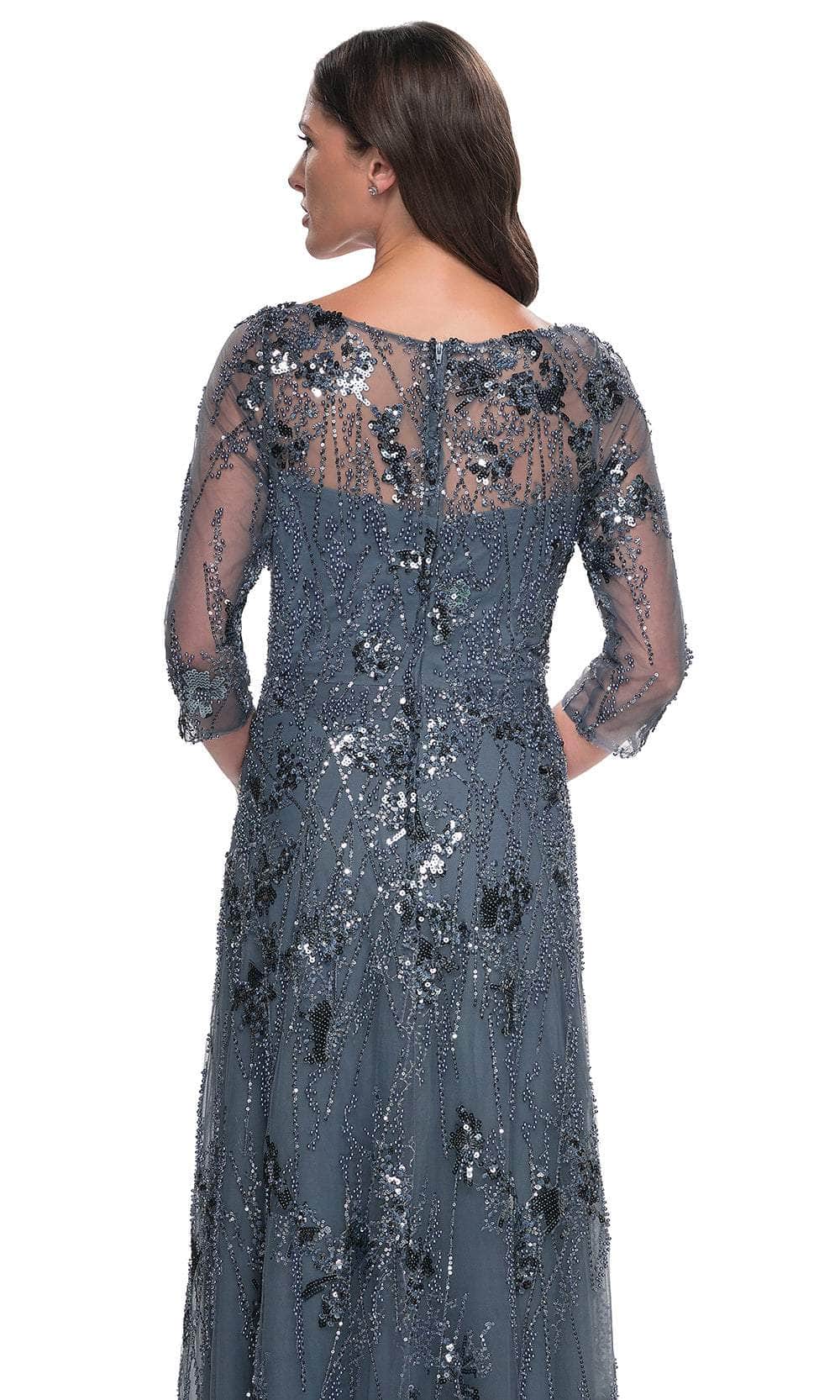 La Femme 31458 - Bateau Neck Beaded Gown Mother of the Bride Dresses