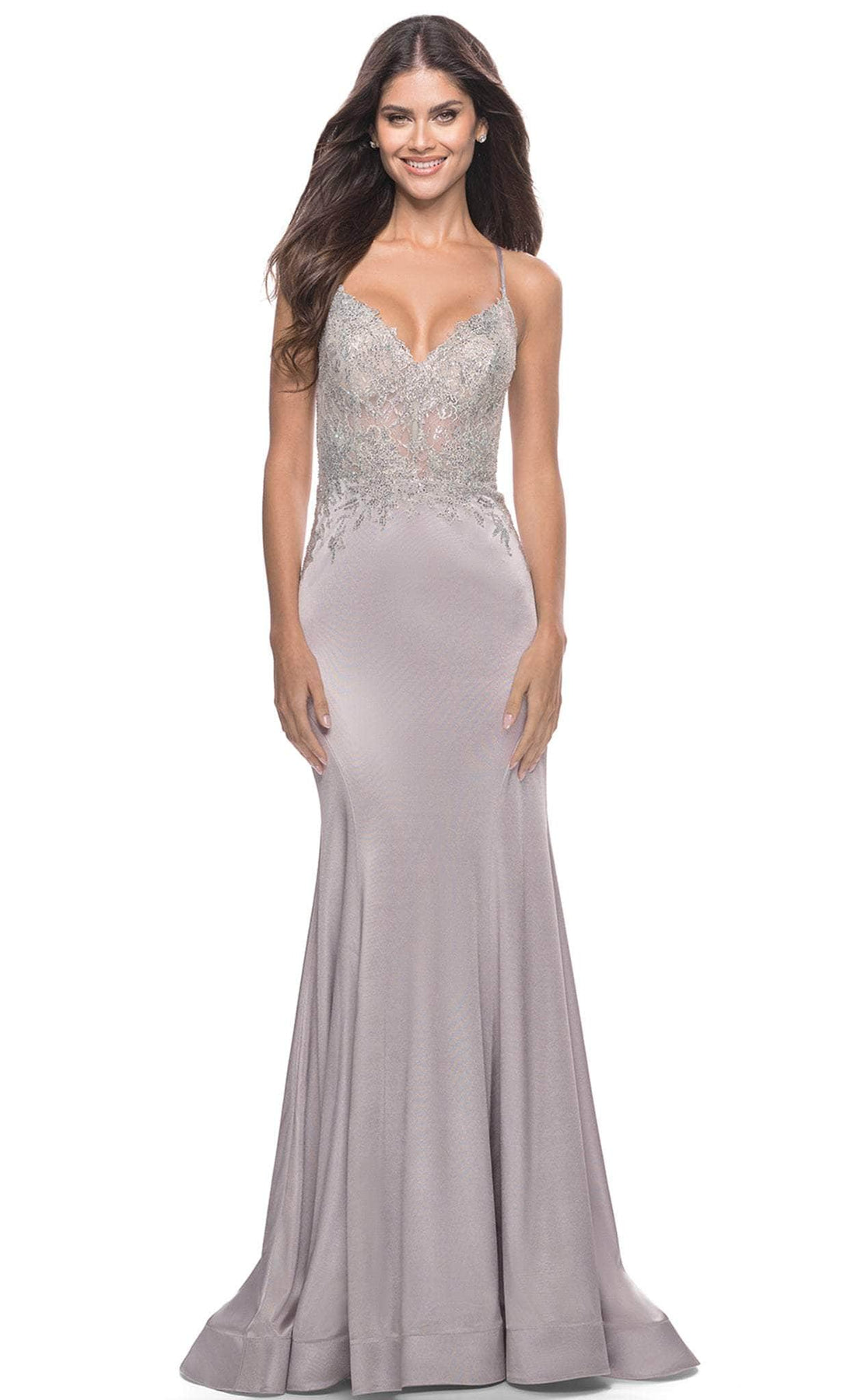 La Femme 31555 - Satin Long Gown