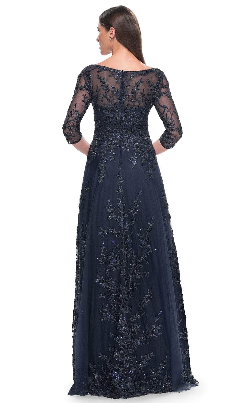 La Femme 31719 - Floral Sequin Formal Dress Mother of the Bride Dresses