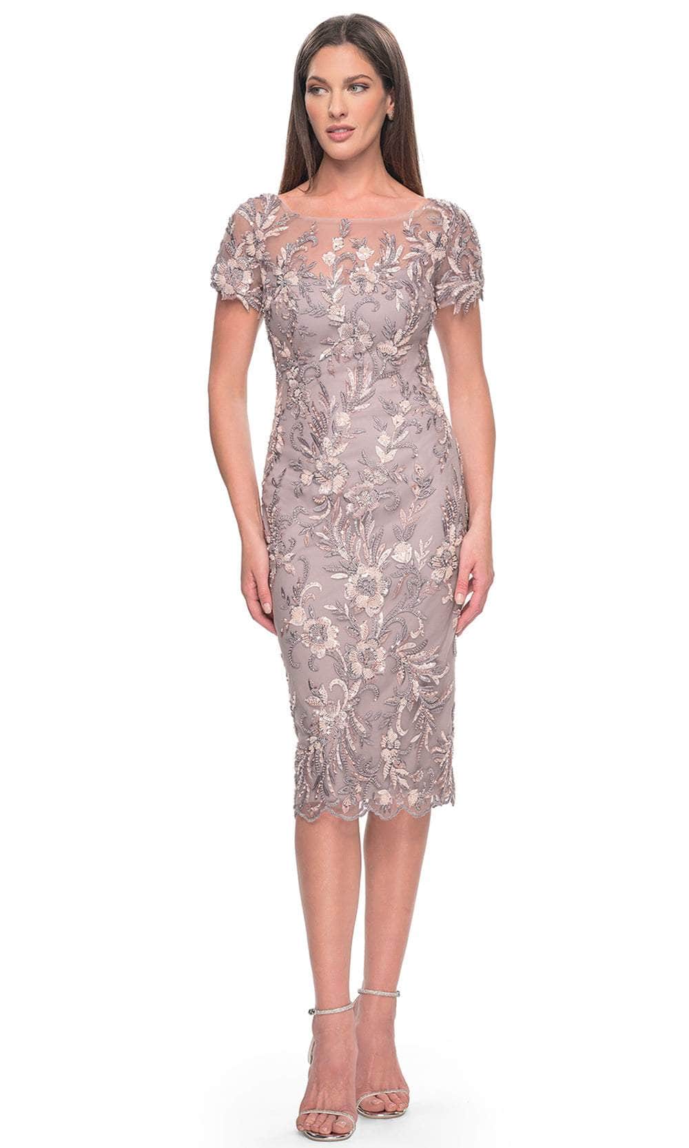 knee length fitted dresses Papilio Knee length fitted lace cocktail dress with bustier top and lace blouse