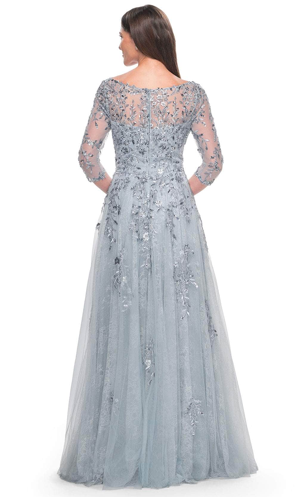 La Femme 31795 - Bateau A-Line Evening Dress Mother of the Bride Dresses