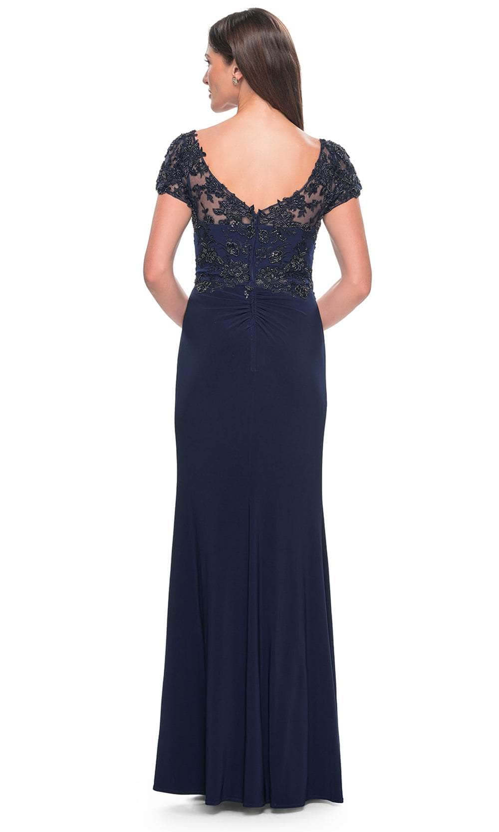 La Femme 31805 - Embroidered Ruched Detailed Evening Dress Evening Dresses
