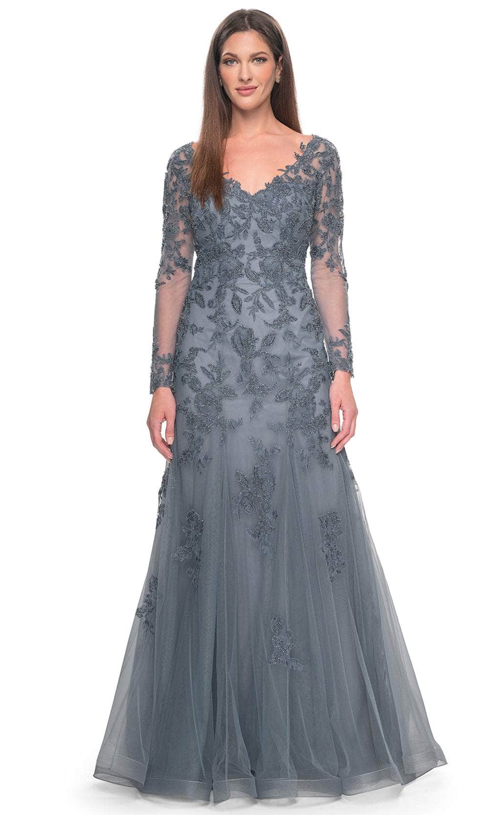 La Femme 31887 Prom Dress - Slate | NewYorkDress La Femme 31887 Prom Dress - Slate | NewYorkDress