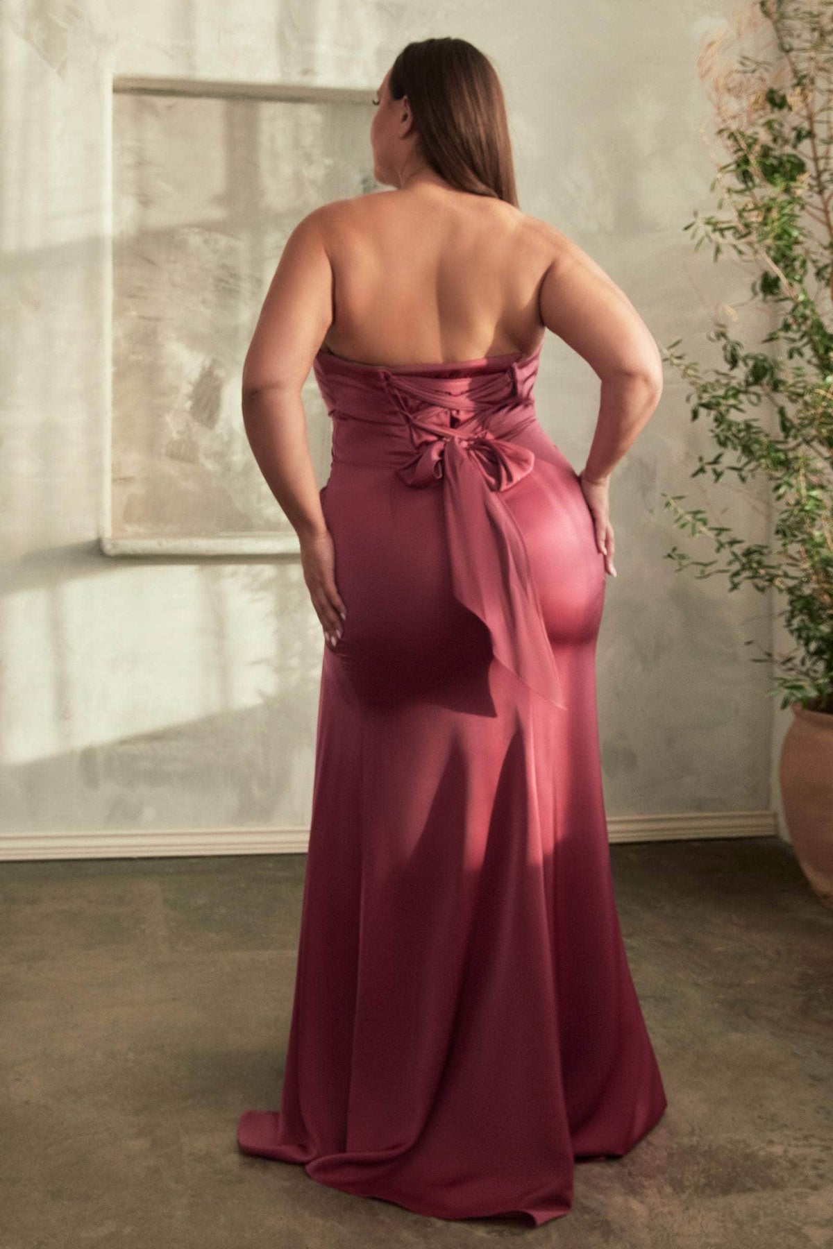 Ladivine CD326 - Strapless Corset Prom Gown Special Occasion Dress