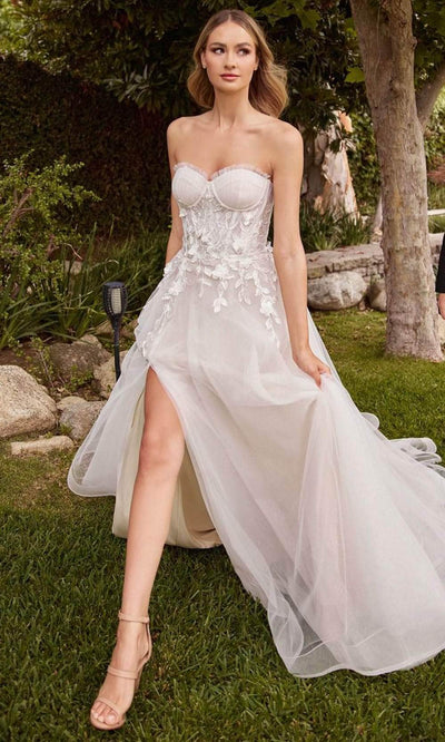Ladivine CD859W - Tulle Bridal Gown 2 / Off White