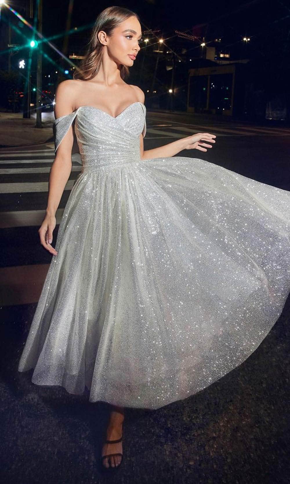 Ladivine CD869W - Off-Shoulder Dress Ladivine CD869W - Off-Shoulder Dress