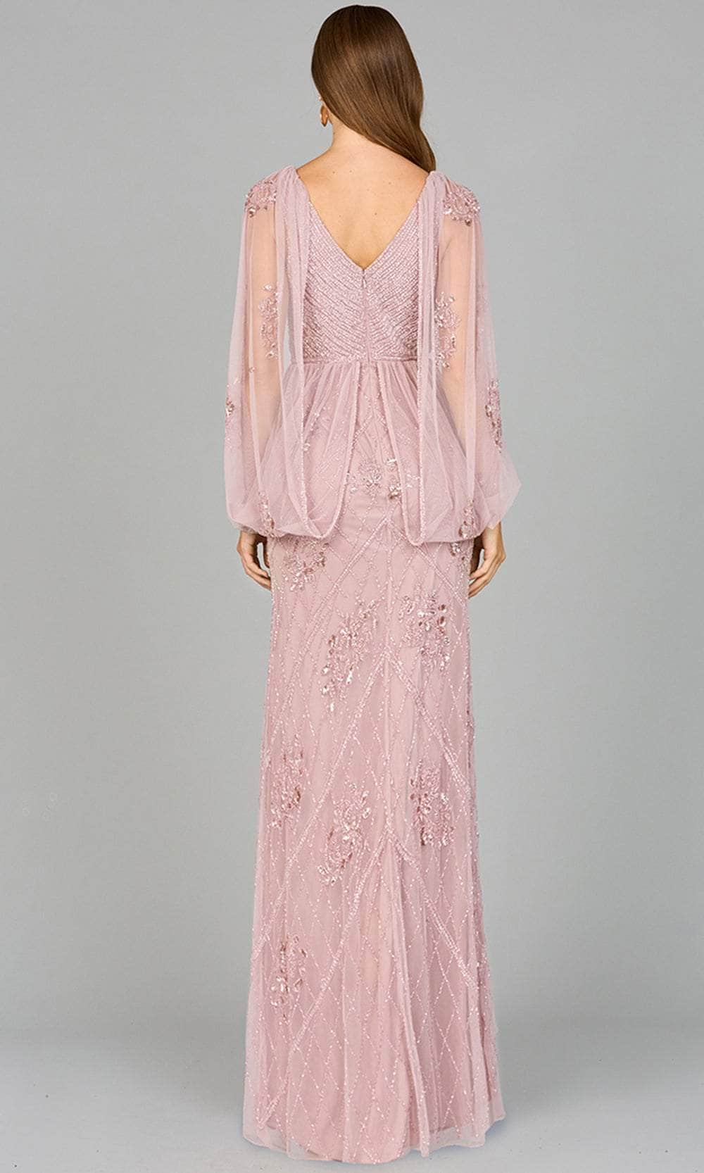 Lara Dresses 29095 - Illusion Cape Sleeve Evening Dress Special Occasion Dresses