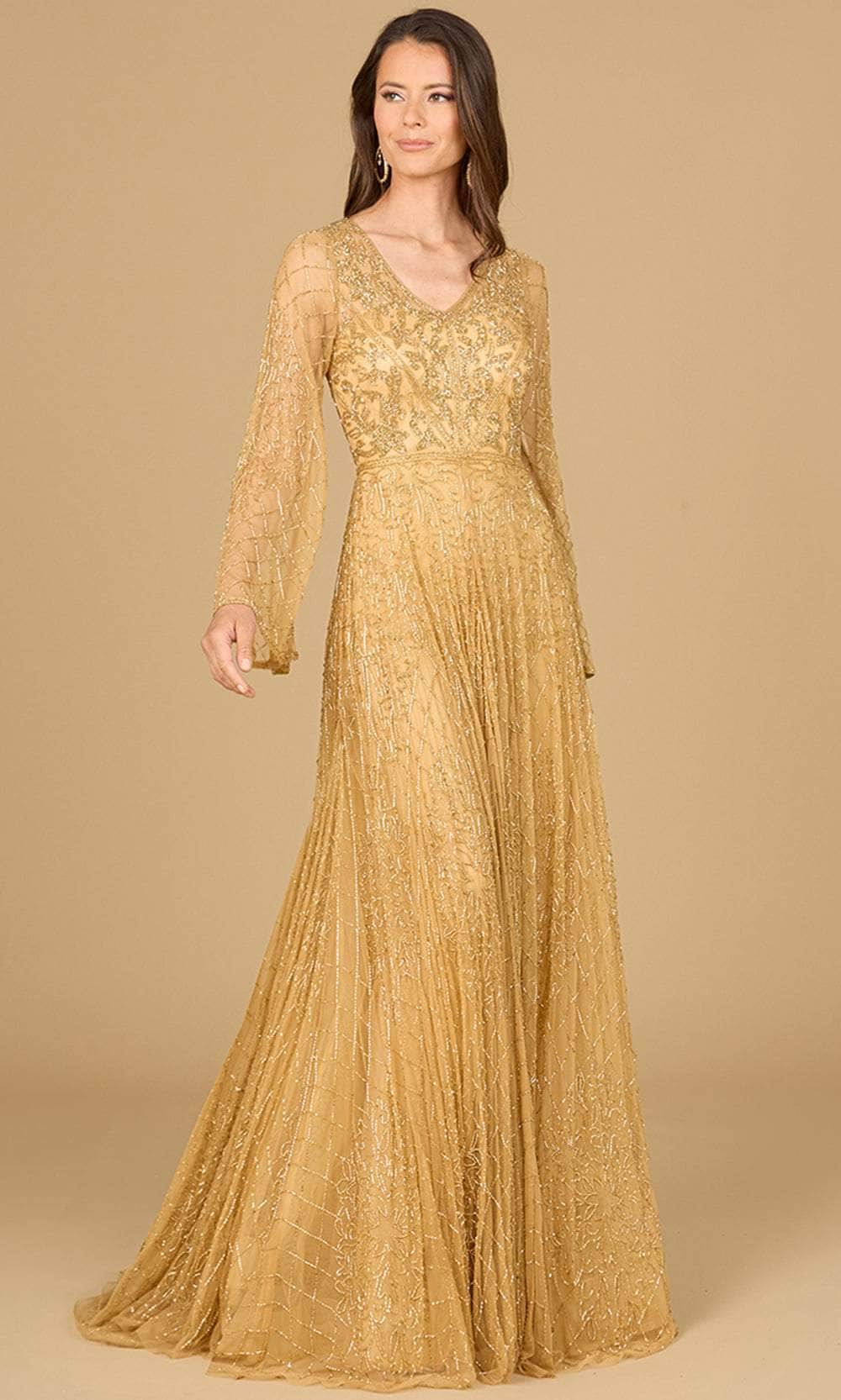 Lara 29115 Prom Dress - Gold | NewYorkDress Lara 29115 Prom Dress - Gold | NewYorkDress