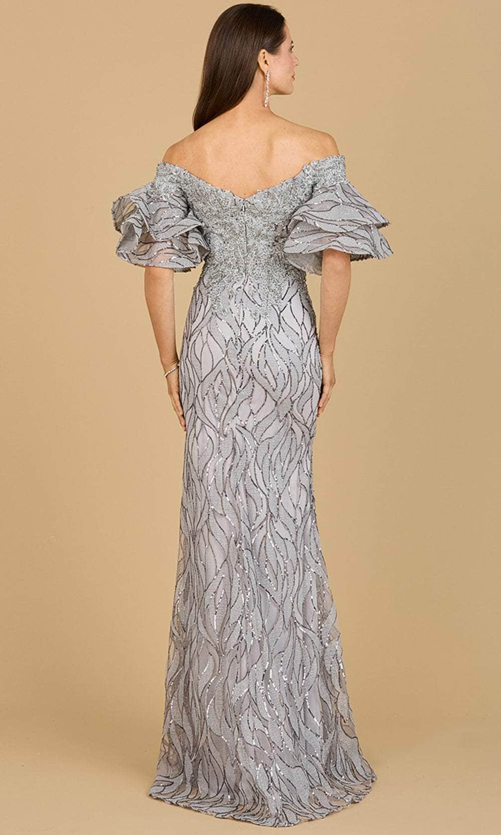 Lara Dresses 29190 - Tiered Sleeve V-Neck Evening Gown Special Occasion Dress