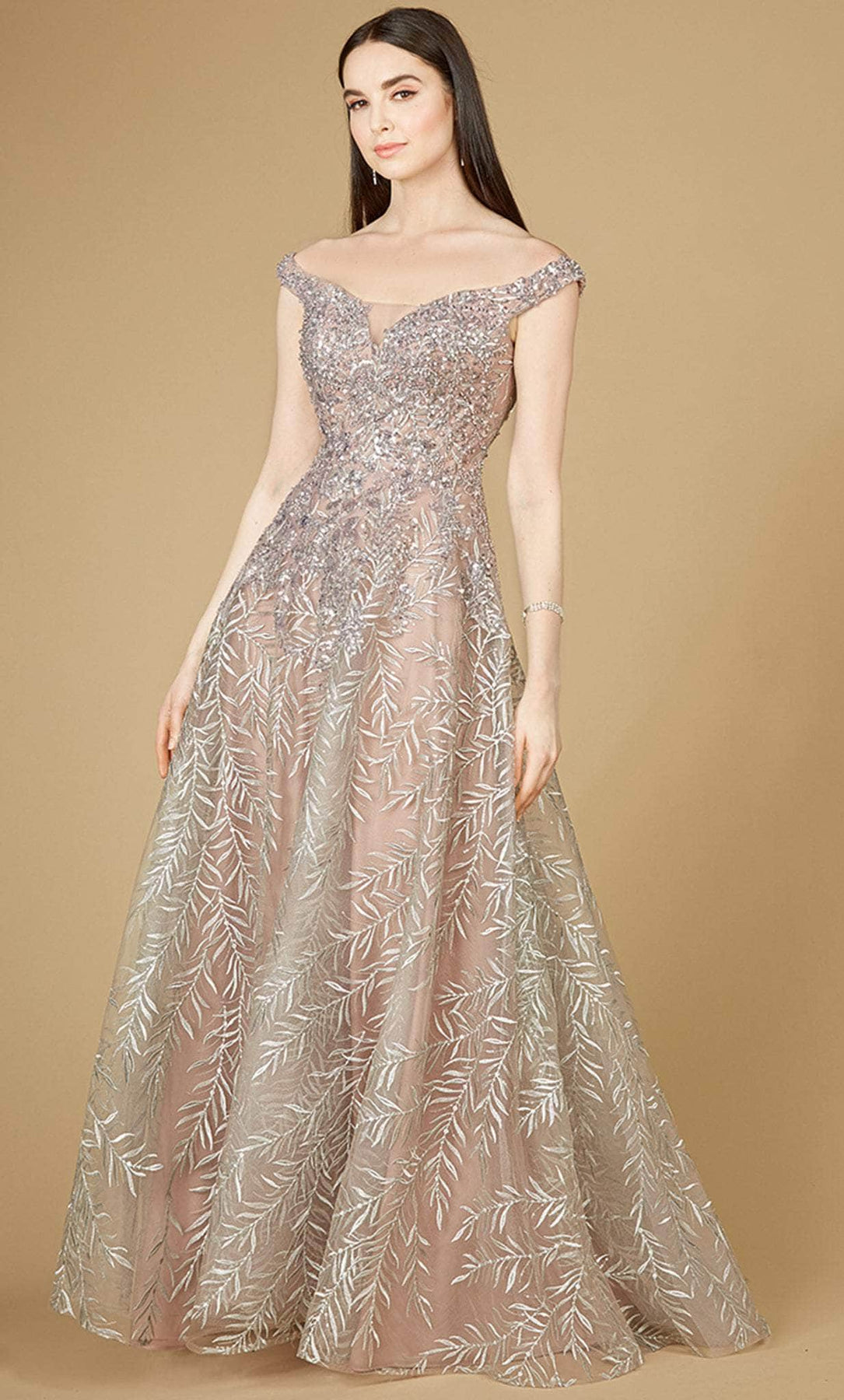 Lara Dresses 29211 - Sweetheart Bodice Ballgown Special Occasion Dress 2 / Dusty Purple