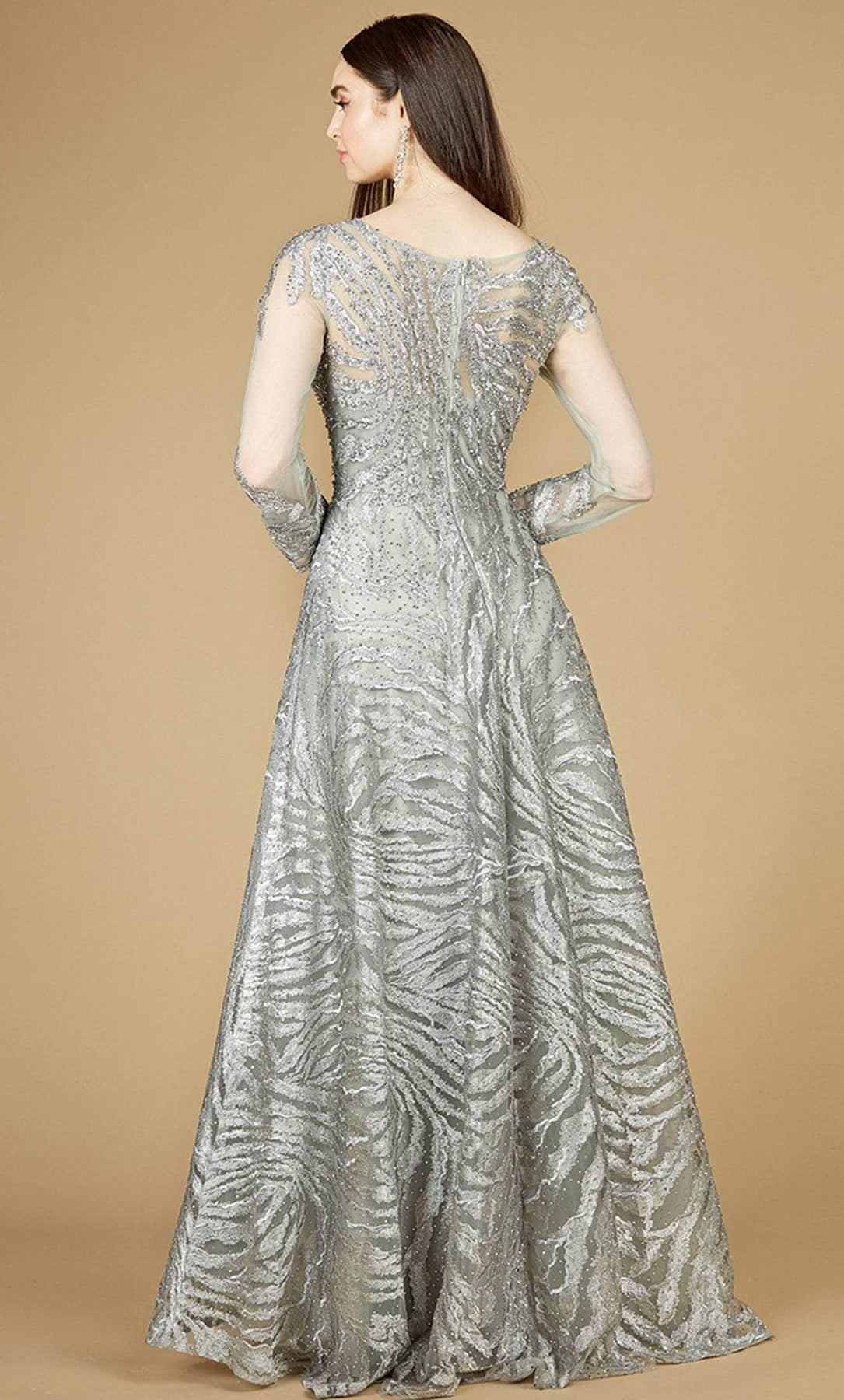 Lara Dresses 29231 - Bateau Neck Semi-Ballgown Special Occasion Dress