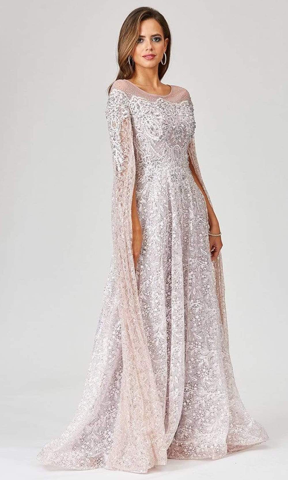 Lara Dresses - 29454 Embellished Long Sleeve A-Line Gown Mother of the Bride Dresses